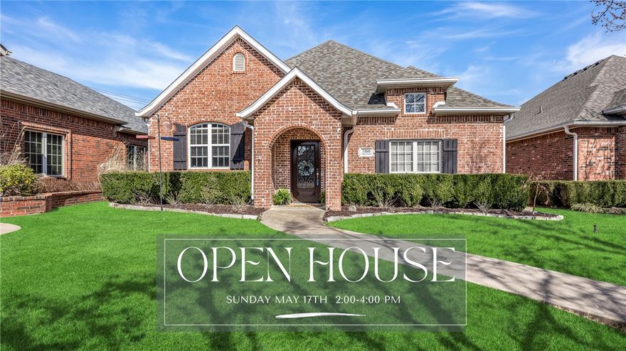 Welcome to easy living in the sought-after Har-Ber Meadows community in Springdale. This 3 bedroom, 2 bath one-level patio home offers an open floor plan with high ceilings and abundant natural light from large windows. The main living areas feature concrete floors, while the bedrooms offer comfortable carpet. The spacious kitchen, dining, and living areas flow together for everyday living and entertaining. The kitchen features a gas range and ample cabinet space. The primary suite is oversized with a slate tiled shower. A large laundry room with drop zone adds convenience, and the rare three-car garage provides exceptional storage and parking for a home of this size. Step outside to a private fenced courtyard, perfect for relaxing or enjoying outdoor time. Har-Ber Meadows is known for its parks, lakes, scenic bridges, and miles of sidewalks, making it easy to enjoy the outdoors. Conveniently located near schools, restaurants, and shopping, this home offers comfort, function, and a fantastic neighborhood lifestyle.