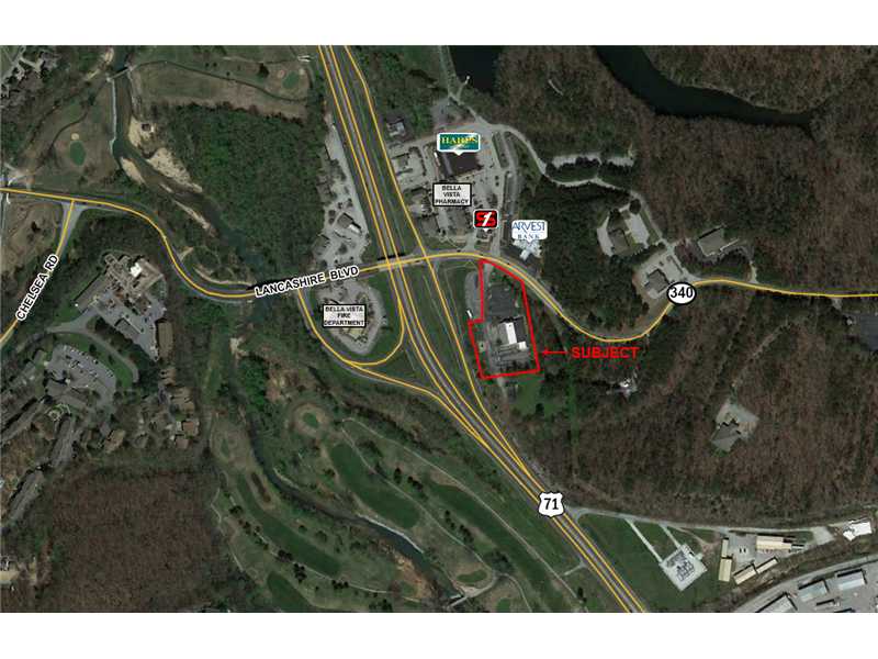 Great location for anything commercial. In the heart of the growing community of Bella Vista. Across from Town Center Shoppng Center. Highway 71 visibility.