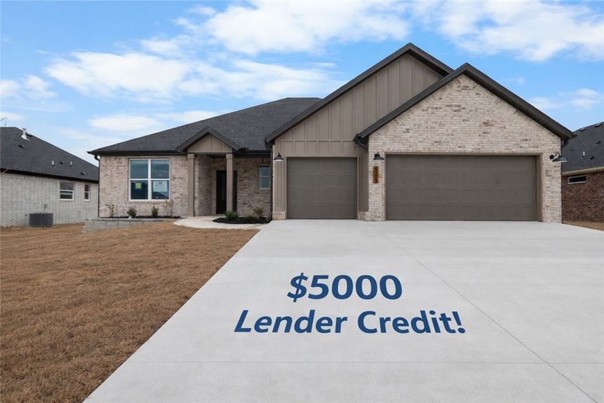 PREFERRED LENDER CREDIT of 5K!
Experience the Verlaine plan at Spring Creek Farms. This modern community will feature a community pool, playground and walking trails. The Verlaine Plan offers refined one-level living with four bedrooms, 2.5 baths, and a dedicated flex/office space. Its open layout features a vaulted, beam-accented ceiling, gas fireplace, and designer finishes throughout. The chef’s kitchen includes quartz countertops, custom cabinets to the ceiling with soft-close drawers and cabinets, a walk-in pantry, and a gas range with a fully vented hood. Hard-wired ethernet runs throughout the home for modern connectivity. The primary suite provides a spa-like retreat with a walk-in shower, free-standing tub, and dual vanity. A 3-car garage, mud bench, and a large covered patio with gas and ethernet hookups complete this thoughtfully crafted luxury design.