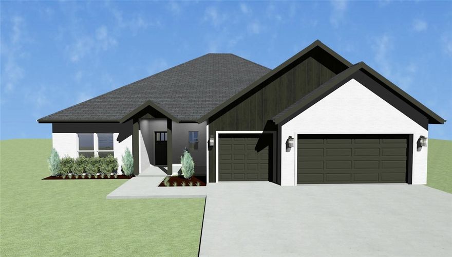 Welcome to Spring Creek Farms, located in the heart of NWA (Cave Springs/Elm Springs). There is something for everyone! A pool, playground & walking trails will be coming in phase 3. Shaw Elementary is just steps away. Enjoy pickleball, tennis, walking trails & more at nearby Shaw Park. Hurry to pick your favorite floor plan & finishes. Call for more details & options available. The Verlaine Plan is a one-level, 4-bed, 2.5-bath layout with an office/flex space designed for modern living. Features include: 3 car garage, open floor plan, vaulted ceiling with beams, mud bench, gas log fireplace, granite countertops, soft close drawers and custom cabinets to the ceiling, gas range with fully vented hood, built-in microwave and a walk-in pantry in the kitchen. The primary suite features a walk-in shower & a free-standing bathtub for the ultimate spa-like experience. A large back covered patio or deck is complete with internet and gas hookups, ready to entertain.