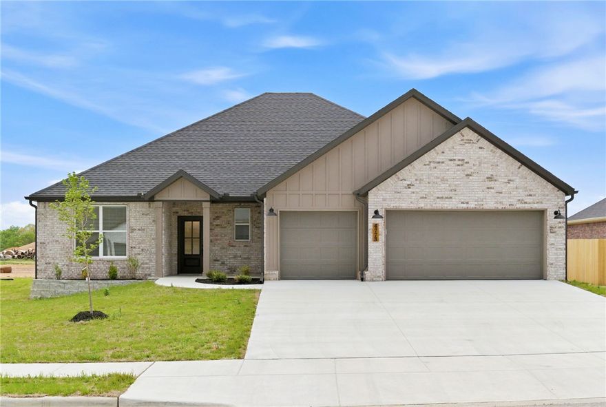 Up to $10,000 in total incentives! 
Experience the Verlaine plan at Spring Creek Farms. This modern community will feature a community pool, playground and walking trails. The Verlaine Plan offers refined one-level living with four bedrooms, 2.5 baths, and a dedicated flex/office space. Its open layout features a vaulted, beam-accented ceiling, gas fireplace, and designer finishes throughout. The chef’s kitchen includes quartz countertops, custom cabinets to the ceiling with soft-close drawers and cabinets, a walk-in pantry, and a gas range with a fully vented hood. Hard-wired ethernet runs throughout the home for modern connectivity. The primary suite provides a spa-like retreat with a walk-in shower, free-standing tub, and dual vanity. A 3-car garage, mud bench, and a large covered patio with gas and ethernet hookups complete this thoughtfully crafted luxury design.