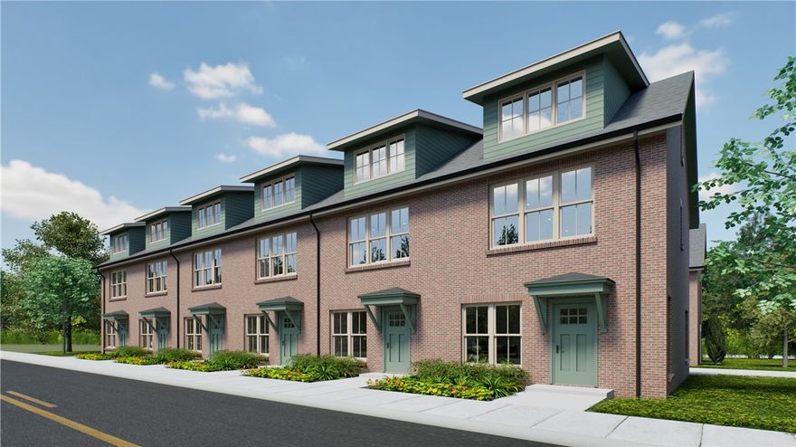 The Brookline Townhomes are almost here! These beautifully designed three-story homes combine traditional architecture with modern construction, stylish finishes, and contemporary amenities. Each unit features a private one-car garage equipped with a 220V outlet for EV charging. Just inside, a heated and cooled flex space offers the perfect spot for a home office or creative studio. On the second floor, an open-concept kitchen and living area is filled with natural light, with a convenient half bath nearby. The third floor features a spacious bedroom suite with a built-in desk nook, an oversized walk-in closet, and a sleek full bath with a large walk-in shower. These townhomes are built to be highly energy efficient and perfect for those seeking a low-maintenance lifestyle for travel and convenience. Located just minutes from the UofA, these homes offer access to Fayetteville’s best attractions. See today why the Brookline Townhomes offer a unique opportunity for private, connected living in a vibrant community.