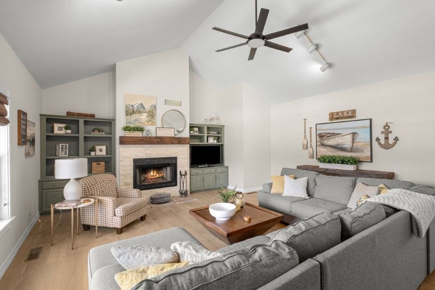 Lake area beauty! Fully remodeled with a large living room, spacious kitchen and oversized deck. Flexible 4–5-bedroom layout with office space and private tree lined backyard. Bonus! Adjacent lot included with a playground, offering extra space for recreation and entertaining.