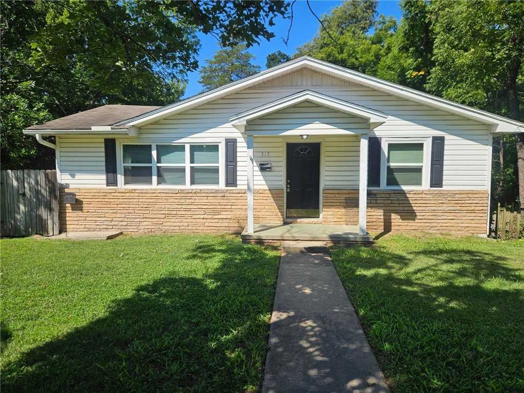 Charming 3 BR/1 BA, conveniently located near the University of Arkansas and Fayetteville High School as well as shopping and trails. Included are refrigerator, dishwasher, washer & dryer. Partially fenced back yard. Pet-friendly with a $500.00 non-refundable pet fee and monthly pet rent of $25.00 per pet. Breed restrictions apply.