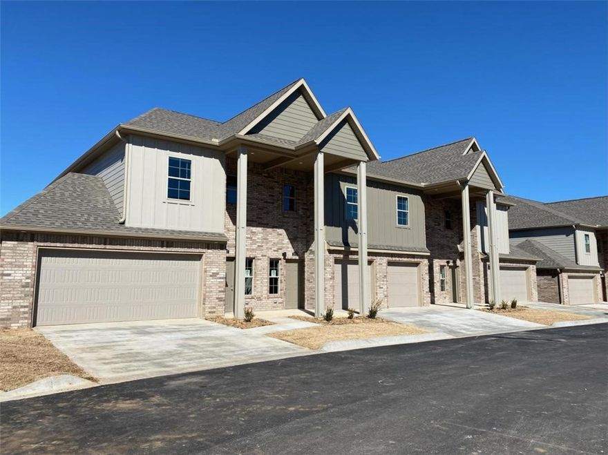 Discover this like-new, stunning townhouse built in 2022. It boasts a modern kitchen with a walk-in pantry and includes all appliances. Enjoy numerous additional features such as an upstairs washer and dryer and abundant natural light. It's a must-see to truly appreciate. Water and landscaping are paid. Located just 1.5 miles from Pinnacle Hills Promenade and 1.2 miles from the intersection of W Pleasant Grove Rd and 26th St.