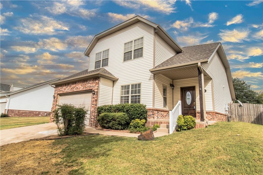 This home is located in the highly sought after Allencroft Subdivision. 5 minutes to the Bentonville Square. 3 minutes to the highway. 7 min drive down the street to the new Walmart home office & 10 mins to the current Walmart home office. 2-3 mins to Crystal Bridges museum & Amazeum. Opposite that are Memorial Park & Orchards Park. Home is also beside numerous bike trails. 4 mins bike ride to the Bentonville trail. Go north & you’ll quickly reach the Slaughter Pen mountain bike trails & many other trails. Go south & you’ll reach the American trail among others. Alternatively, continue riding south along the popular NW Arkansas Razorback Regional Greenway. This home, 3 bedrooms plus an office/bonus room, has just been painted & given all new LVP flooring, Open living area & kitchen w/ an island. Spacious back yard. Allencroft subdivision’s playground, basketball court, picnic area, and Milk Run bike trail are on the next street. The Bentonville schools are nicely rated & within 1-3 miles of the home.