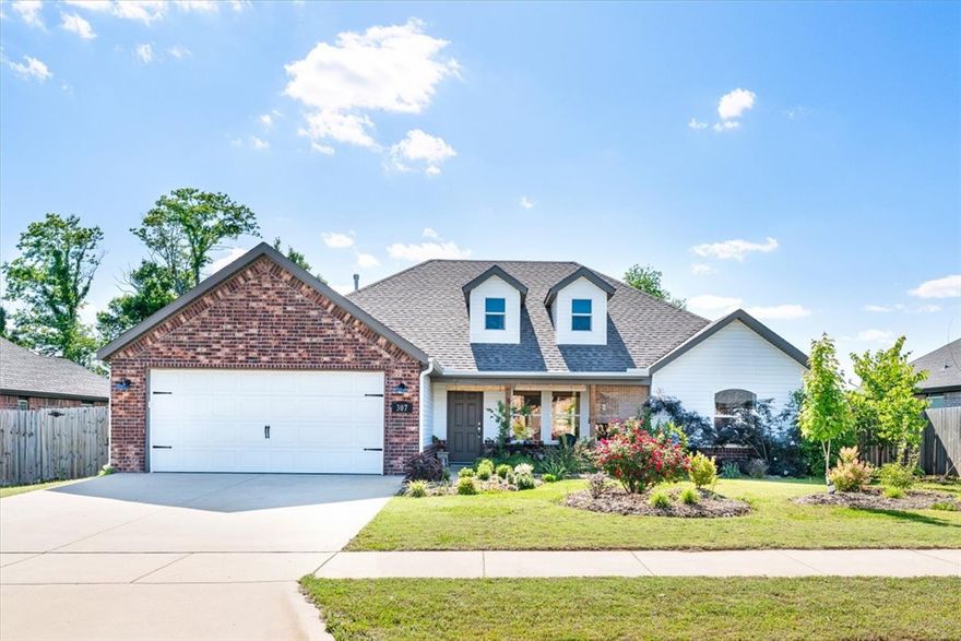 Move-in ready and built just 4 years ago, this single-story home offers modern comfort in a quiet Farmington neighborhood. Backing up to peaceful pastureland, the backyard creates a private and peaceful setting with unobstructed sunset views and room to relax. The thoughtfully maintained yard features 2 young redbuds and oaks, native shrubbery, dozens of bulbs already in the ground, and a vegetable garden in the back, perfect for someone who appreciates outdoor living. Inside, direct morning light pours into the front room, creating a warm and inviting start to the day. You’ll also find a well-kept, functional layout ready for its next owner to enjoy.
