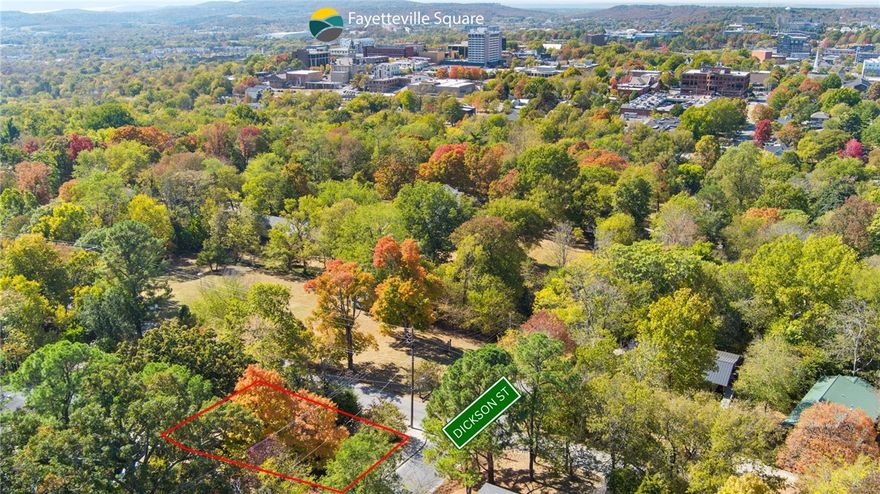 Location is everything and here lies the opportunity to build your dream home at the intersection of two of Fayetteville's most historic streets: Dickson Street and Olive Avenue. This 0.13 acre lot on the side of Mount Sequoyah offers not just a place to construct your home but a lifestyle enriched by the charm of the city. As you design your home you'll be rewarded with views of outstanding sunsets and iconic Old Main from a quiet perch overlooking a mini pasture, all within walking distance to your favorite local restaurants, shops, & downtown events. Don't miss your chance to build in one of Fayetteville's most exciting locations!