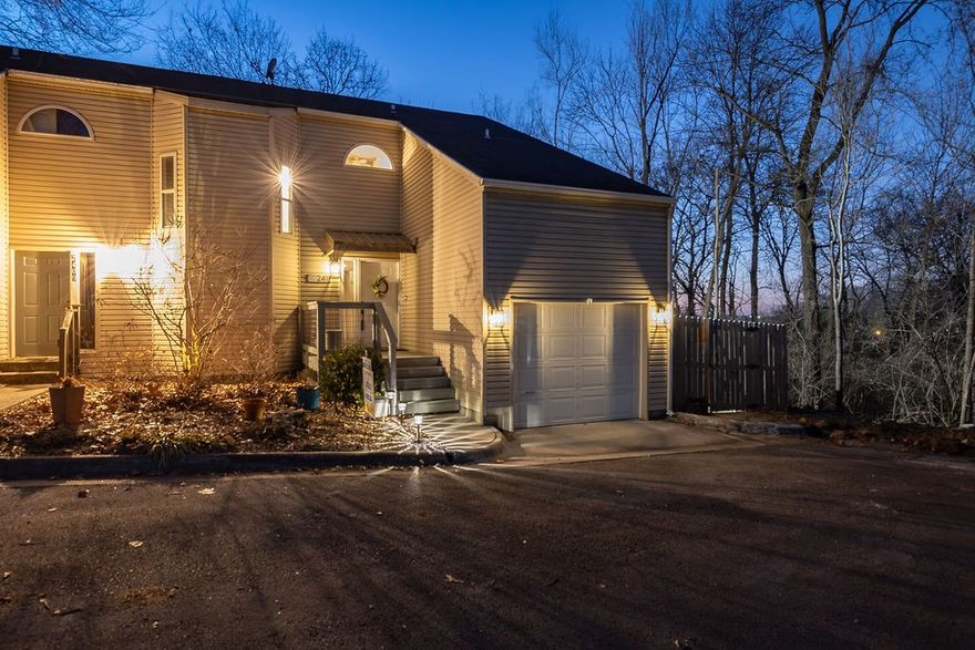 Located at College and Township, this 3-level, thoughtfully improved 3-bedroom, 2.5-bath condo offers prime city access while remaining tucked away on a wooded hillside. Recent updates include a fully remodeled kitchen with a new island and a generously expanded deck designed for enjoying unmatched sunset views. This property is professionally landscaped for low-maintenance living and includes a fenced yard with direct stair access from the main deck. Walk to Starbucks and minutes from Gulley Park. Schedule a viewing today and wrestle with whether to stay inside or out.