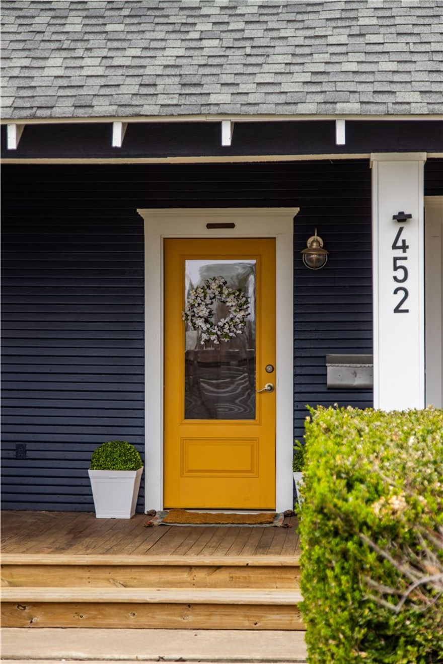 In the heart of downtown Bentonville, this home offers recent upgrades and an unbeatable location. Directly across from The HUB Bike Lounge and next to Skylight, also near the bike trail and Gilmore Park. Near the Downtown Square, The Ledger, Thaden School, 8th Street Market, and The Momentary, with convenient access to the Walmart Campus and Crystal Bridges.Featuring two living areas along with a dedicated office and versatile flex space. Outside, a pergola creates the perfect setting for quiet evenings in the backyard. Above the garage is a separate apartment with its own entrance that is an Airbnb. STR income reports for 2024–2025 are available upon request. The apartment includes a full kitchen with pantry, bedroom, full bathroom, living area, stackable washer and dryer, and a private deck. Amenities include hardwood flooring, an oversized 2-car garage, and an attached carport. Recent improvements include new paint, carpet, and HVAC. A full list of updates is available upon request, and all appliances convey.