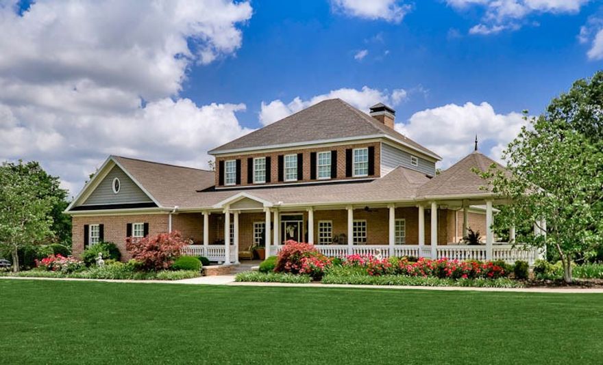 Stunning private gated southern living estate on 18.83 acres. Main house is 2b/3.5ba with 3733 sf of exquisite customization. The spacious open floor plan opens onto the back composite deck which is perfect for entertaining! It includes a heated Gunite pool and hot tub, with waterfall feature, outdoor woodburning fireplace and grill. This home features radiant heated floors, 2x6 walls with R-36 foam insulation. Guest house is 2193 sf and has 2 bedrooms and 1 bath. Plus a heated and cooled workshop!