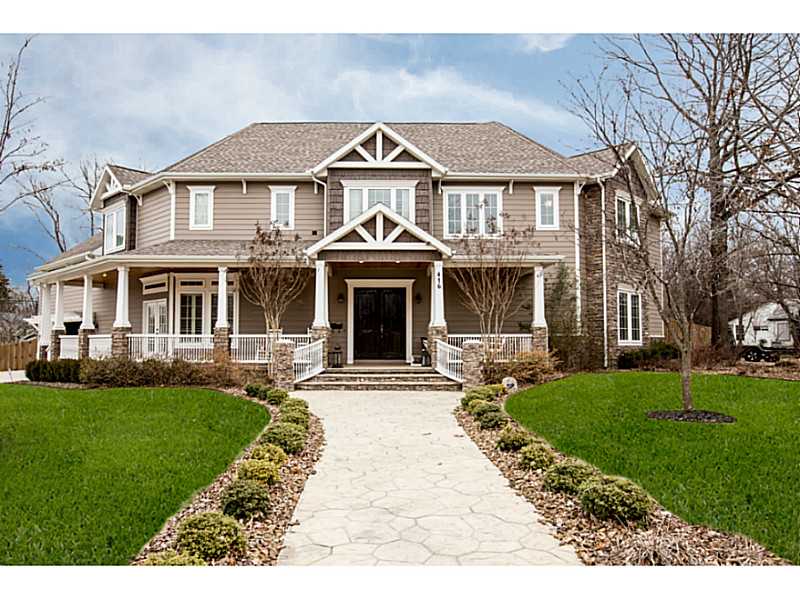 Downtown Bentonville Charmer!! This gorgeous custom home boasts many top quality features inside and out! 4470 sqft, 4 bd 4.5 ba, craft room (could be 5th bedroom) a theatre, playroom, office, wine cellar and storm shelter! 10ft ceilings, wood burning,fireplace w/ gas starter, 2 Master Bedrooms feature vaulted master ceilings and large walk-in closets! Wolf range and high end fixtures throughout home. Outside, enjoy the large salt water pool, outdoor entertaining area, and an outdoor pool bathroom!