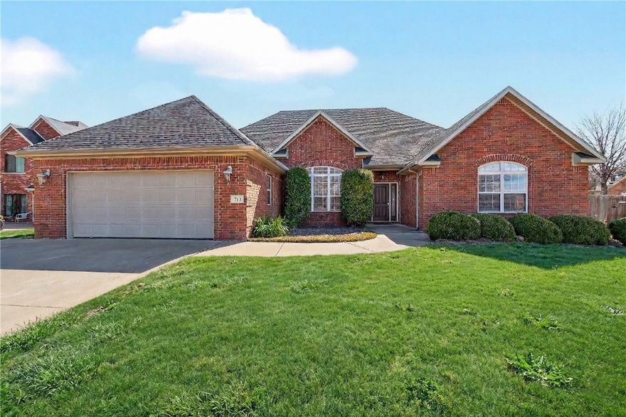 Welcome to the perfect blend of quiet suburban charm and high-octane Bentonville lifestyle. This is a beautiful all-brick and well-kept home tucked in the quaint Simsberry Subdivision. Located 1 block from Applegate Trailhead which goes straight to Coler Mountain, and also walking distance to the upcoming Gateway Park, this location is prime and full of the best activities you can find in Bentonville. You will also be just a few minutes from Downtown Bentonville! Having said all that, the home has many great features including smart access, glowing hardwood flooring that sprawls across the living and dining rooms, a large amount of storage, and so much more. When you visit don't forget to check out the hidden room behind the living room wall, it was used as a server room and has a cooling fan from the attic! Step out back onto the massive covered patio and into your own private in-ground pool! So much to love with this property, come see it asap!