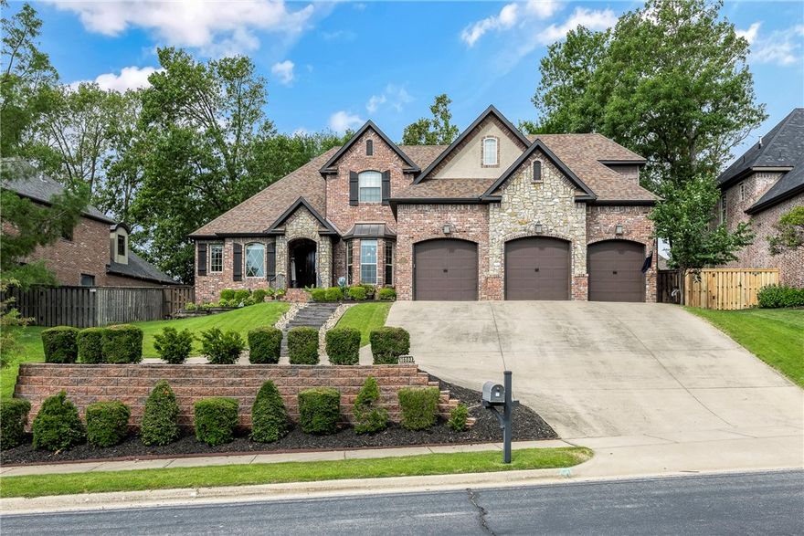 Welcome to the Museum District!  Located in the popular Chapel Hill Subdivision, perched on a knoll overlooking the neighborhood, is this beautiful traditional home with direct access to the neighborhood walking trail. Inside you will be welcomed by new wide plank hardwood flooring, tons of natural light, and a gorgeous chef's kitchen. The floor plan is perfect with 3 bedrooms and an office OR 4 bedrooms all on the main level!  The primary suite is so inviting and cozy with a gorgeous corner stone fireplace and beautiful primary bath. Another spacious bedroom on the 2nd floor plus a huge bonus room and an additional finished room provide ample space and desirable versatility. Outside you'll enjoy the private backyard from the covered patio complete with an outdoor TV and hot tub! This location is perfect with easy access to the bike trails, museums, Wal-mart Home Office, Downtown, and I49. You'll love the Chapel Hill pool and playground! 
*Special financing incentives available by SIRVA Mortgage.