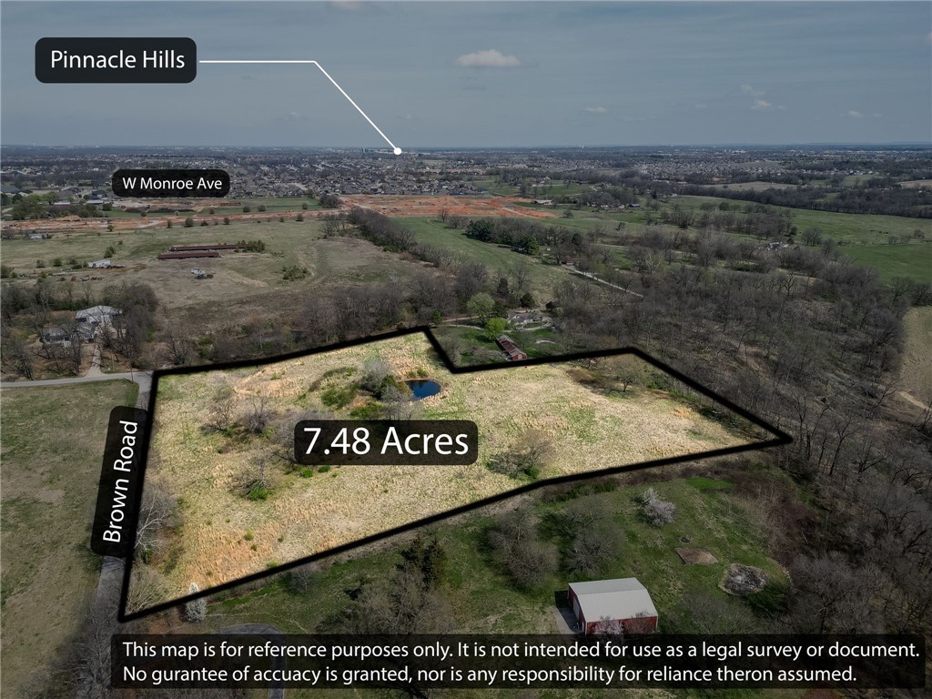 Gorgeous views from almost every angle on this tract of land, build your dream home convenient to everything with natural gas & city Water at the street. Seller already has a water tap at the property which conveys with the sale. You must see this jewel to appreciate what a great building site with extraordinary views for your dream home. This property also includes a pond which could be stocked for those fishing enthusiasts. Survey from 2005 shows approximately 7.48 acres+- perc test required for a septic tank. City of Cave Springs has stated a split of the property is possible with approved survey. Call today to schedule your showing!