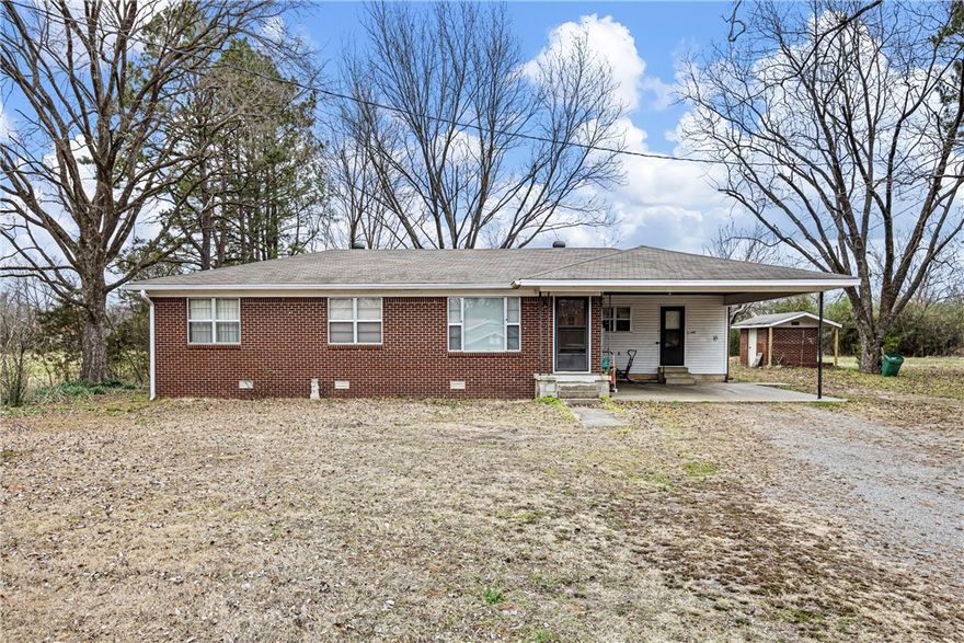 Imagine a peaceful 20 acre +/- homestead featuring a very well maintained brick 3 bedroom 1.5 bath home in heart of Yell Co. The 1584 sqft home includes a bonus living area, perfect for making family memories and entertaining friends. The main living area boasts a cozy wood burning fireplace and built ins. The beautiful rolling pastures contain 2 ponds and a barn for your cattle or equestrian needs. The central location is ideal for daily activities and with Petit Jean WMA a few minutes up the road it is perfect for outdoor enthusiasts.  The farm has been in the family for generations and its now ready for your family to love it and carry on its legacy.