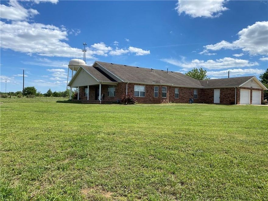 This large 3 bed 2 bath is not your typical cookie cutter duplex, it has a single family home feel to it with beautiful expansive views from all around the property.  Property has separate driveway and sits on 2+ Acres and contains an over-sized 2 car garage. Features include open floor plan, large utility room, and covered patio. Primary suite bathroom has separate jetted tub/shower. Refrigerator provided.  
Credit and background check required