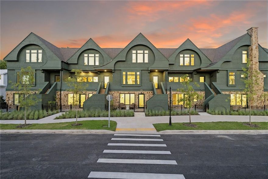 Welcome to Orchard Trailside, Bentonville’s most esteemed luxury townhome community. An urbanist’s hub in the thriving downtown scene, the property features a fresh and modern reimagining of the Craftsman Revival style. This upscale nine-unit enclave blends solid, high-quality architectural featuresand natural elements with intentionally curated, sleek finishes. Living is easy here with immediate, out-the-door access to the Downtown Trail and the nearby Razorback Greenway. Embrace nature as well asthe shared public realm: Residents will find biking, walking, parks, cafés, shopping, the arts, the library, and other desirable lifestyle amenities all within easy reach. Units feature a simple yet refined aesthetic that exudes character, warmth, functionality, and a distinct urban-meets-artisan vibe. Schedule yourexclusive tour of this stylish community and craft a life that never goes out of style. All renderings/pictures are for illustration purposes only.