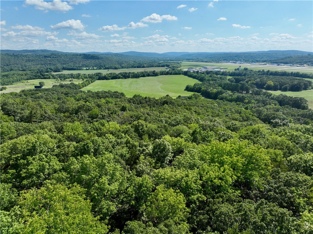Rare buildable lot in Fayetteville city limits offering breathtaking panoramic views. Adjoining the Fayetteville Country Club and Golf Course, this private property features mature hardwoods, unique rock formations, and abundant wildlife. Enjoy walking trails, seclusion, and the convenience of nearby city utilities. Just minutes from Drake Field, the University of Arkansas, and all Fayetteville amenities—an ideal location to build your dream home in a peaceful yet accessible setting.