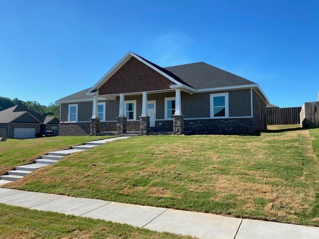 Open floor plan, big covered front porch, craft man style, great neighborhood.