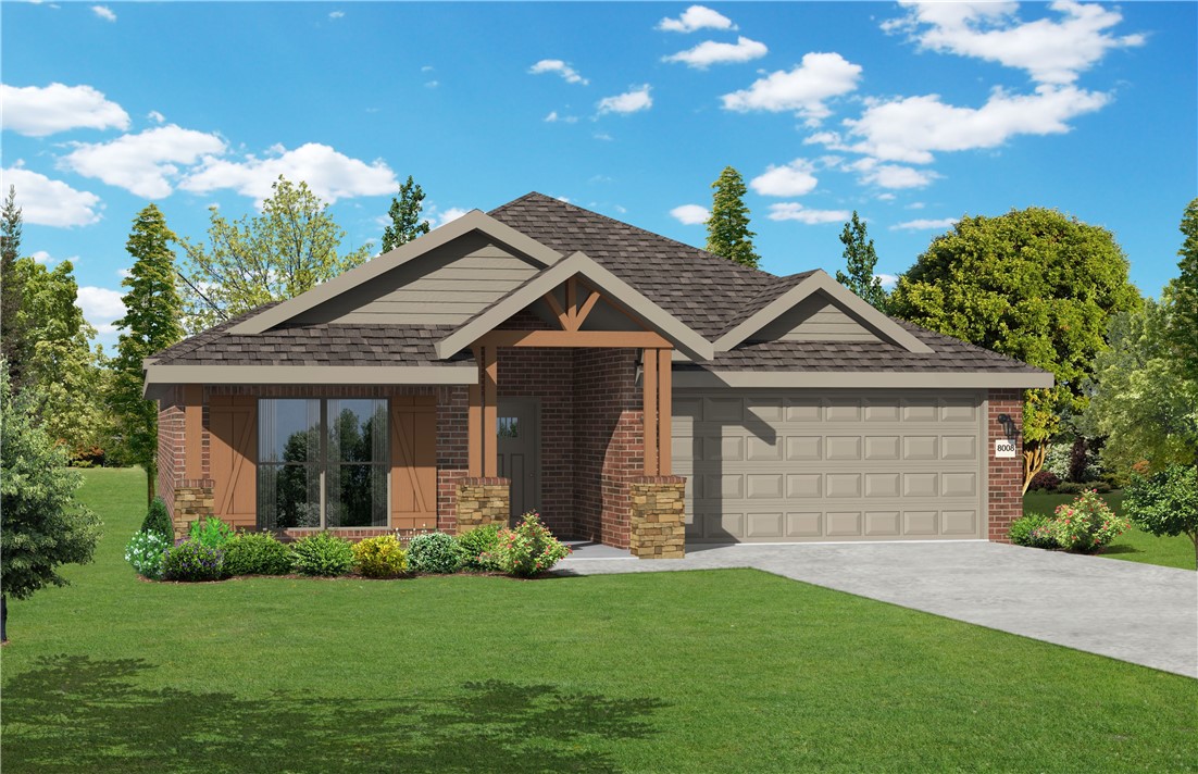 This 3-bedroom, 2-bathroom 2054 square feet home includes a corner pantry, room for bar seating, and a large, covered back patio, your family will feel right at home. This floor plan has double vanities in the primary bathroom. Also, it offers direct access from the utility room to the primary closet and 10-foot ceilings in the entry, kitchen, living area, and master bedroom. Taxes subject to change based on new construction.