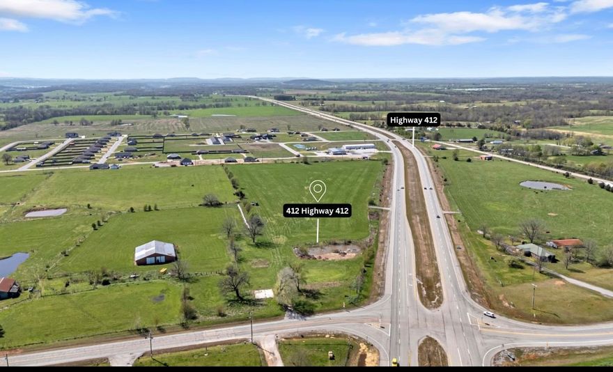 Prime Location is key! This 3 acre parcel in Hindsville sits at major 412 intersection of growing community. Perfect place  for commerical development.