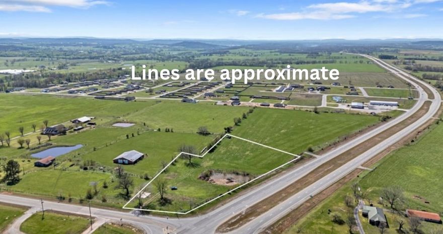 Prime Location is key! This 3 acre parcel in Hindsville sits at major 412 intersection of growing community. Perfect place  for commerical development.