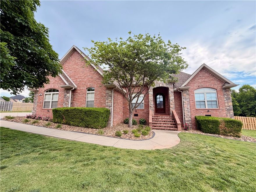 Beautiful home with 4 bedrooms, 3.5 baths, 3 car garage with a storm shelter sits on a large cul-de-sac lot offering comfort, space, and big upgrades! Enjoy family gatherings or entertaining in the kitchen with an eat-in dining area and family room with access to back covered deck. Kitchen is equipped with gas cooktop, built in oven & microwave, large peninsula, and extra cabinets with a bar area in the hallway. Home also features an additional living room and large office with double French glass doors and transom windows. Major improvements include a new roof within last 5 years and a new HVAC system installed within the last year. Additional upgrades completed in the last year include a standby Generac generator, new hardwood floors, custom window coverings, remote back porch screens, tornado shelter, privacy fence, extended concrete parking, and 35 new trees planted for added beauty and privacy. With spacious living areas and located in a great location, this home is ready for everyday living.