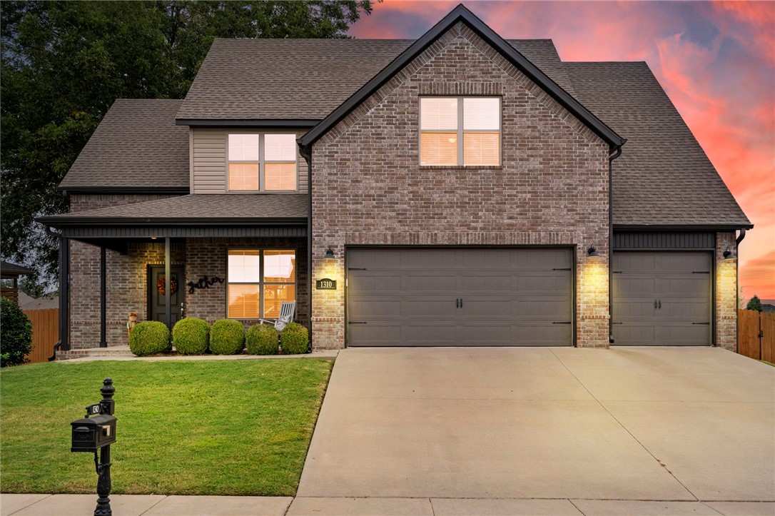 Located in the highly desirable Forest Park subdivision, this home is walkable to nearby schools and Centerton Little League. This home offers 4 bedrooms 3.5 baths, and a separate additional formal dining that could be an office. This home backs up to a ravine giving you all the privacy you could want. Charming front porch with well manicured landscaping makes for great curb appeal. The 3 car oversized garage is the icing on the cake checking all the boxes. Vaulted ceilings in the living area with gorgeous wood beams and a tastefully designed kitchen with custom cabinetry, granite countertops, and a gas range. Master bedroom located downstairs with large soaking tub and tiled shower. The covered wood deck makes the perfect spot to unwind in the evenings. Don't miss out on this one! Schedule your showing today.