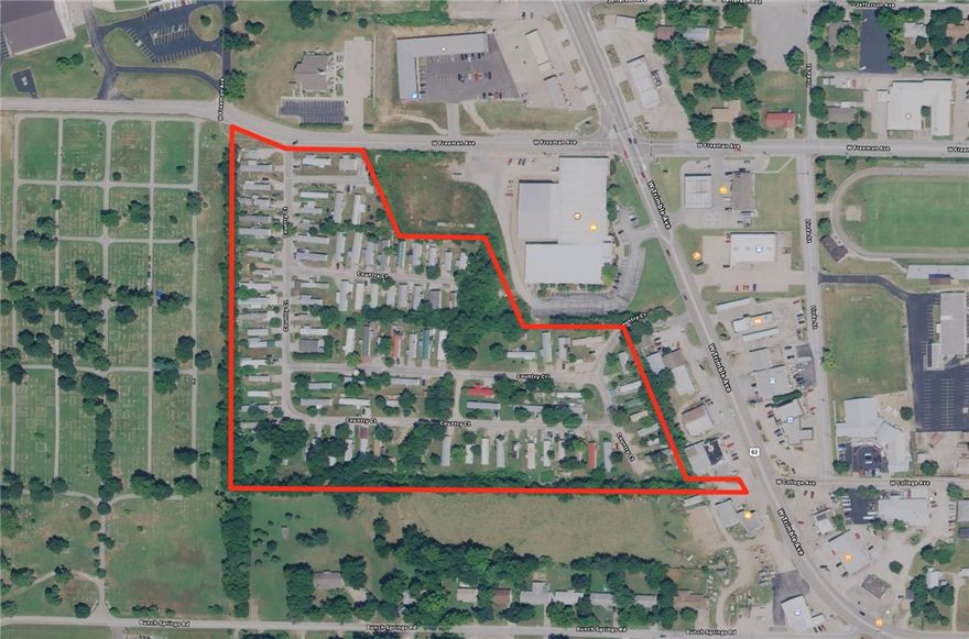 Incredible Value Add proposition on this 96 unit mobile home park located right on Hwy 62 (Trimble) & Freeman in the heart of Berryville. Massive opportunity for organic market application and rental increases (lot rents have not been raised in 15 years.) No park owned mobiles, minimal expenses. Walking distance to Berryville High, Middle, Elementary Schools, Walmart, Brashears Furniture HQ, Tyson Foods, loads of industry support. 100% leased, ready for new owner to maximize profits and minimize expenses.