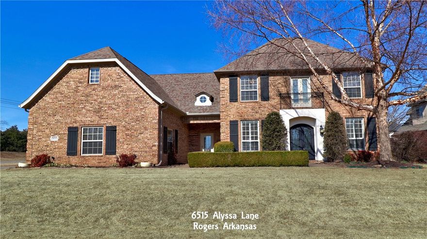 Executive-level home with 2 primary bedrooms, large patio, and pool on a large corner lot in a fantastic location is available for new owners! The entertainment space thrives as a long set of windows opens to the covered patio and extended patio with pergola and fireplace. All of this overlooks the serene beauty of manicured bushes for added privacy surrounding the crystal clear pool for your spring/summer/fall needs. The layout of this home offers many opportunities for those needing extra space, it has potentially 2 living rooms downstairs and 2 bonus or flex rooms upstairs! All appliances convey including the ultra quiet washer and dryer! Even the garage door is quiet. By the way, this home comes with a 1 year home warranty! So why is the location fantastic? SW Rogers is one the most popular and centrally located areas in all of NW Arkansas. Quick access within a few minutes to: I-49, Promenade Mall, Walmart Amphitheatre, many restaurants, plenty of shopping, and Mt. Hebron Park!