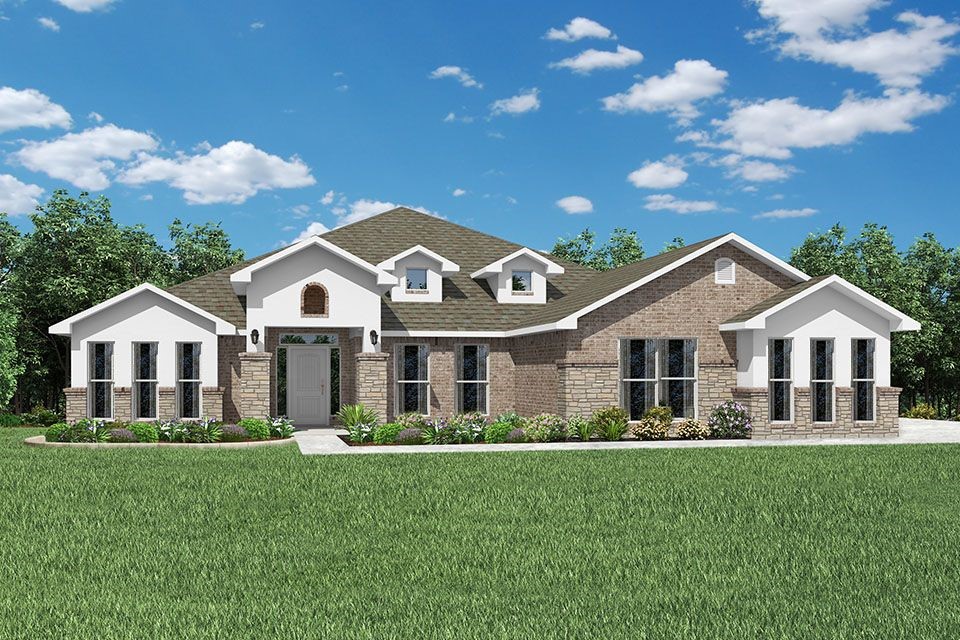 This 3,000 square feet, 5 bedroom, 3 bathroom home is
professionally designed with an open living space, the
3000 Series provides the perfect setting for any family.
Beautiful inside and out with a formal dining area, oversized kitchen, second living space, and much more. Taxes subject to change based on new construction.