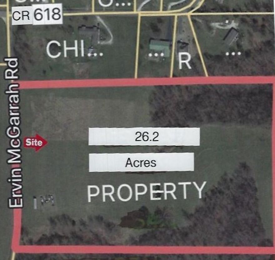 Very nice property for rural development. Mostly level but there is approximately 6 acres of hollows, there is approximately 20 acres of level development property that could be developed into large lots.