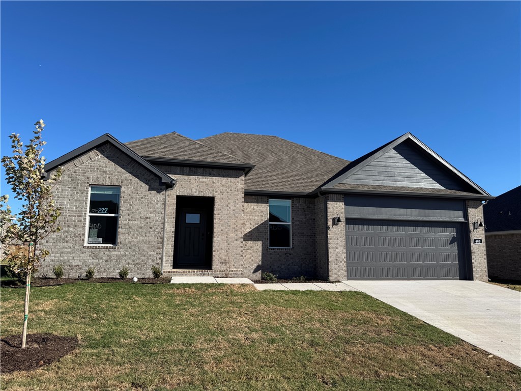 Beautiful Bandera plan in Goose Creek Village, the impressive subdivision where quality and affordability meet in the heart of Farmington. This home features gorgeous quartz kitchen countertops, stainless steel appliances and a walk-in pantry. (per plan) 42 inch upper cabinets with top molding and soft close cabinet doors. Private bedroom one includes a lovely en-suite with quartz counter tops, double sinks, over-sized shower and walk-in closet. Living room will showcase a beautifully modern Electric Fireplace with heater. Luxury Vinyl plank flooring throughout! Ceiling Fans! This home exterior will have 4 sides brick! Covered patio and a landscape package. Garage Door opener! Taxes and Parcel # TBD.
