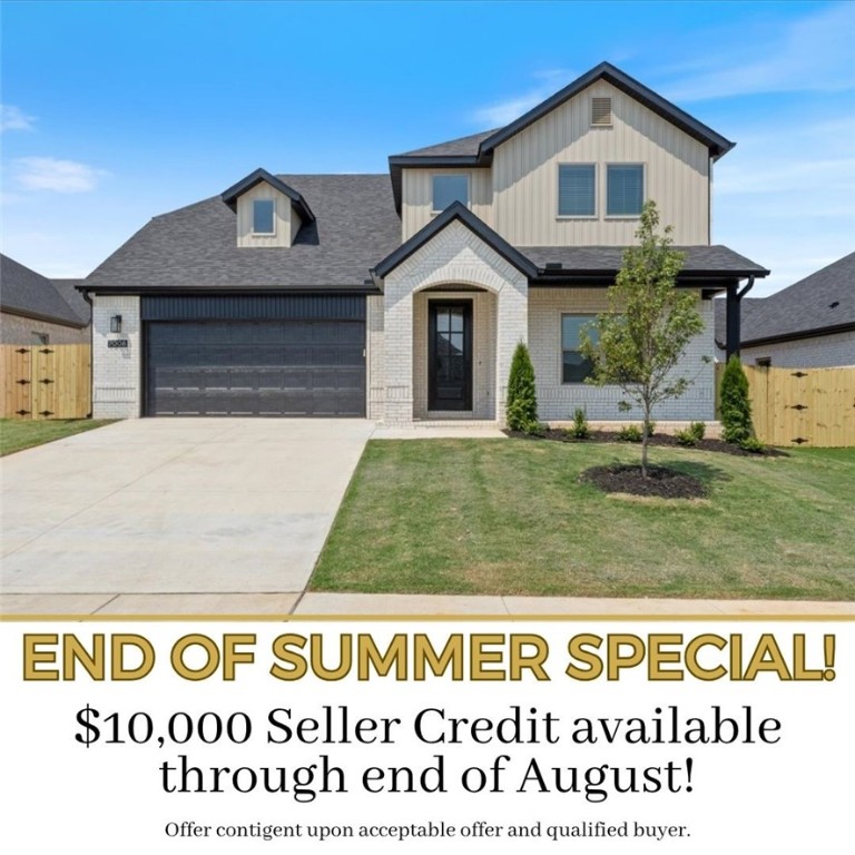 Builder is offering up to $10,000 IN CLOSING COSTS, APPLIANCE PACKAGE OR TOWARDS RATE BUY DOWN with an acceptable offer!! Discover the pinnacle of modern living at Walnut Grove, Bentonville's hottest new subdivision! Unmatched quality awaits in the "LILY' plan, with fence, blinds, & gutters included. With quartz countertops, upgraded lighting fixtures, custom cabinets, stainless steel appliances, & luxury vinyl plank floors throughout all bedrooms & common areas, this residence seamlessly blends sophistication & functionality. Spacious rooms, a gas fireplaces, & a gas range add to the allure. Community pool & clubhouse coming in Phase 2! Ask your agent about the additional preferred lender credit. SOUTH FACING!!!