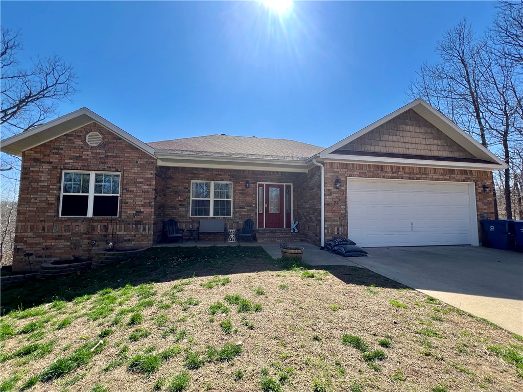 Hey Trail enthusiasts, check this one out! Absolutely stunning 2 story home with ample room both inside and out that has 2 lots totally .78 acres. Interior has a split floor plan with primary suit, secondary bedroom and office that could easily be used for a 4th bedroom with door to deck. Large kitchen with granite counters, built in pantry and double oven. Downstairs you will find family room with a cozy fireplace, an additional oversized bedroom with walk in closet, full bathroom and flex room. Outside there are 2 beautiful covered decks overlook the SBAT trail which connects to the Back 40. Low maintenance yard surrounded by large trees. Only home on the cul-de-sac. Refrigerator conveys.