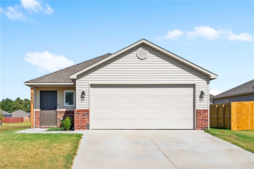 Experience modern comfort in this 2023 built, one-story home nestled in a welcoming subdivision. Boasting 3 beds & 2 baths, this thoughtfully designed layout offers both privacy & open-concept living. Step into the living area that flows seamlessly into a kitchen featuring a sizable kitchen island. The master suite is your personal retreat, complete with generous closet space, while the additional bedrooms offer versatility for family, work, or guest needs. Located within walking distance to schools and parksl Discover your next chapter at 3605?N?Marian?St today!