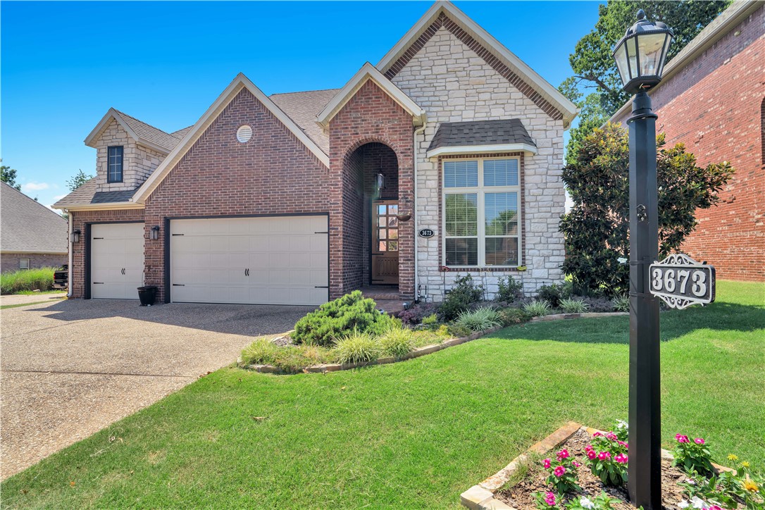 Welcome to this stunning 2583 sq ft home that exudes warmth and elegance! This 3-bedroom, 3-full-bath with an office perfectly blends with modern comfort and classic charm. Inside, you'll find rich wood floors and an inviting open concept living area. The primary bedroom, located on the main floor, offers a peaceful retreat, while the other two bedrooms upstairs provide ample space and natural light. The well-appointed kitchen is ideal for entertaining or family meals. Step outside to a beautifully landscaped backyard with a deck, perfect for relaxing or hosting gatherings. Additional features include a spacious 3-car garage and a whole house 22kw generator to never be without power. This two-story home is designed for both comfort and style, making it the perfect place to call home. Don't miss this opportunity to own a warm and welcoming home!