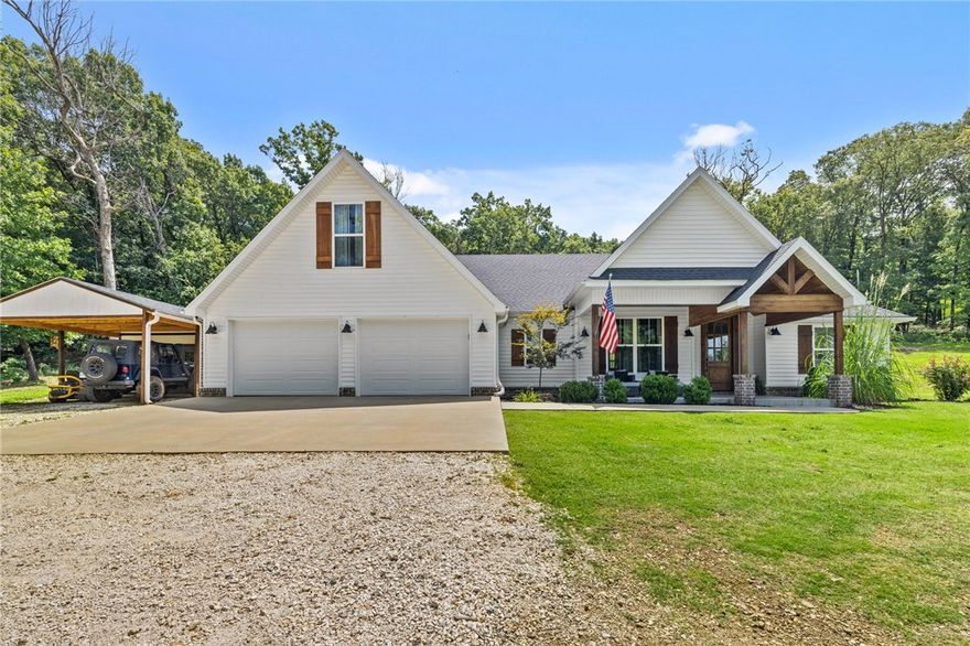This stunning Craftsman-style home is nestled on 10 acres of mostly wooded land, offering mesmerizing hill top views that will take your breath away. The open layout and abundance of windows invite beautiful natural light and picturesque views indoors in this 4 bedroom 2 bath home.  The well-equipped kitchen with a walk-in pantry, coffee bar, and dining area is perfect for family dinner or entertaining. The detached 512 sqft workshop with electricity is perfect for hobbyists and DIY projects.

Embrace in the beauty of nature right at your doorstep, with abundant opportunities for hiking, hunting, waterfalls, and enjoying the local wildlife.  

The attached Garage has a sink, adding convenience to your everyday tasks.  Showings begin Monday August 7th.