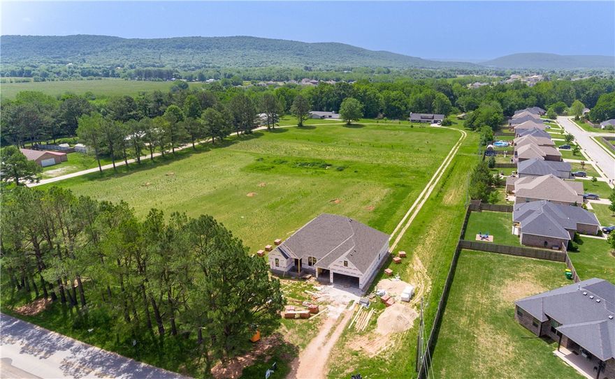 Brand new home being built on a beautiful 1.62 acre lot with mature pine trees!   Home features a spacious open layout, large kitchen island, large picture windows, quartz counter tops, hardwood floors, custom built cabinets to the ceiling, gas range, large covered patio, 3 car garage, and so much more! Home is 2771 square ft. and has 4 bedrooms, 2.5 baths, plus an office! 4th bedroom is upstairs and could be used as a bonus/media room.  Get in now, and pick your finishes and colors! Finished pictures are of similar floor plan (finishes, layout, and other features may vary). 1 year builders warranty included
