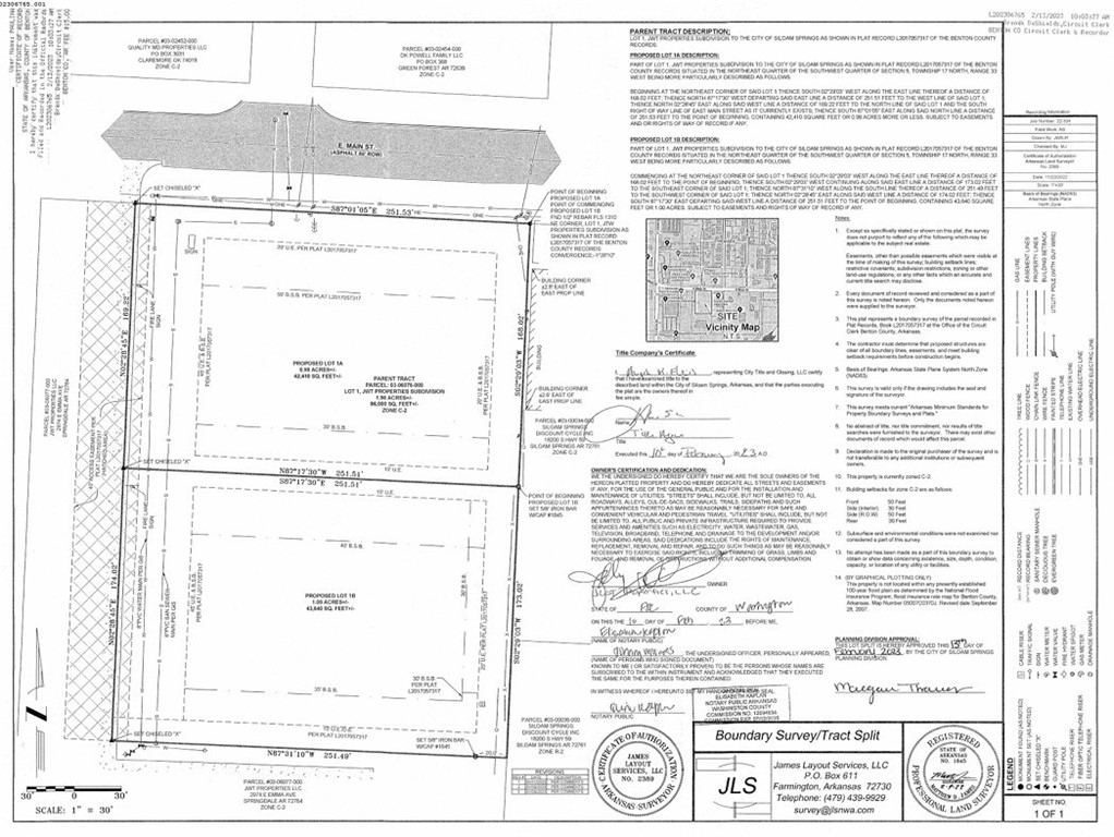 JWT Properties Subdivision - Land