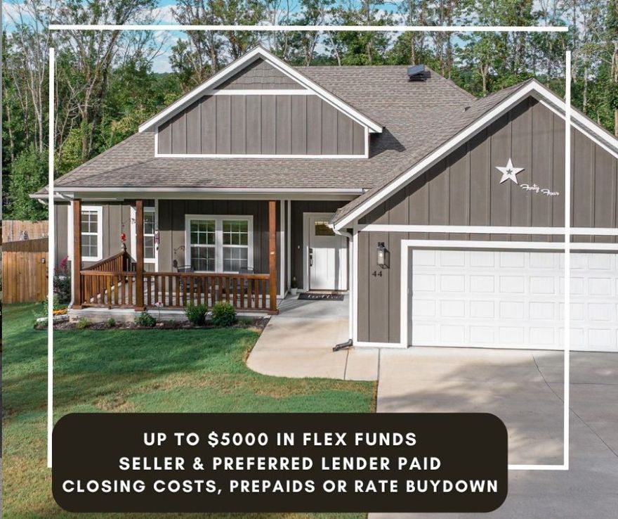 Up to $5,000 flex funds between seller and preferred lender Momentum Loans. 

Immaculate & Move-In Ready!
Built in late 2023, this 3BR, 2BA +  Home Office sits on a hard-to-find flatter lot with a fenced in yard. Offering 1,835 sq ft of open-concept living with a split floor plan, it’s designed for both comfort and functionality.

The chef’s kitchen features a spacious walk-in pantry, custom cabinetry, and 3cm Carrera quartz countertops. The private primary suite includes dual walk-in closets, a soaking tub, separate shower, and dual vanities.

Luxury vinyl plank flooring runs throughout the main living areas, adding style and durability. With custom finishes, ample storage, and thoughtful design, this home is truly move-in ready.

Conveniently located near trails with easy access to the highway, it provides the perfect balance of modern living and outdoor lifestyle.