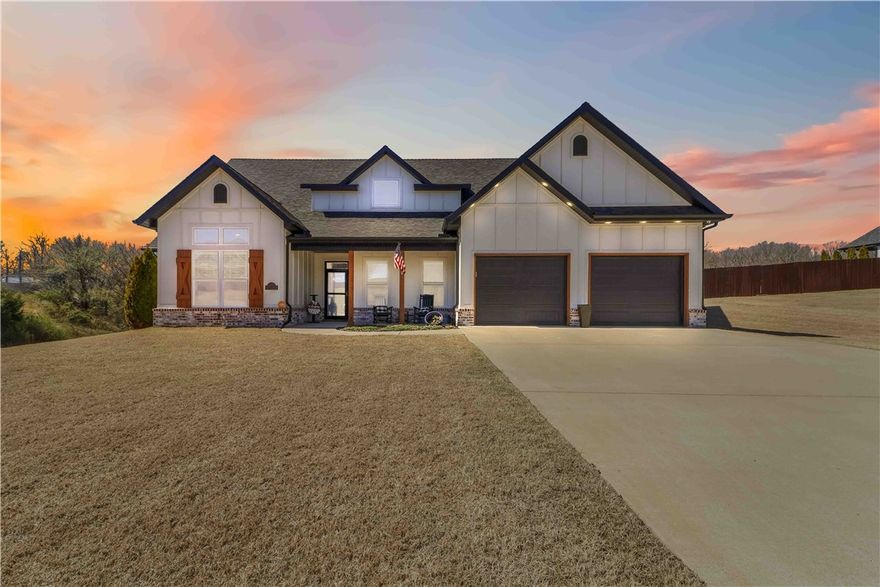 Find space, privacy and comfort. This home offers a perfect blend of functionality and outdoor living. With 4-bedrooms, 3.5 bathrooms, a spacious bonus room situated on just over 1 acre, there is plenty of room for family guest, home-office and more. Inside you'll find a well designed layout with great living space and outside you can enjoy the beautiful outdoor area complete with power, making it perfect for gatherings or just a relaxing evening under the stars. 
Additionally, this home includes a whole-house generator and storm shelter for peace of mind. Large yard for pets or kids to play and convenient to Siloam Springs amenities or a short commute to I-49.
This property offers the best of country living with modern comforts.