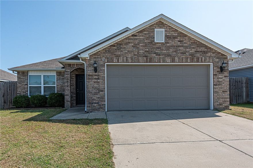 ATTENTION INVESTORS AND FIRST TIME HOME BUYERS! This 3 bedroom 2 Bathroom home located conveniently near schools, shopping, eateries, and a short drive to I-49 and the University of Arkansas! From the covered front porch head into the open concept living room featuring vinyl wood plank flooring ! flow into the eat in L- shaped kitchen with white cabinetry and stainless steel appliances! Relax and rejuvenate In the primary bedroom featuring a dual sink vanity and walk-in closet! Enjoy an additional 2 beds and 1 baths! Out back enjoy a fully fenced-in backyard perfect for the remaining Summer months and upcoming Fall months! BONUS: this property features new carpet (August 2025), New over the range Microwave (August 2025), and New 3 ton Rheem Air Handler and Heat Strips (July 2025)! Don't Miss Out! Act Now!