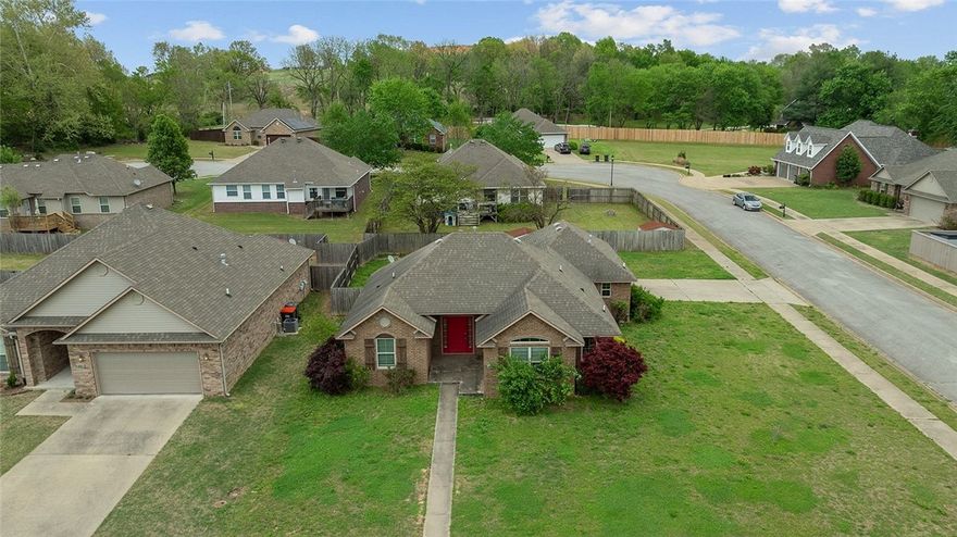 Discover this charming 1,528 sq ft home tucked into a well-kept subdivision! Inside, you’ll find granite countertops and a layout that just makes sense for everyday living. The primary bedroom features a walk-in closet, giving you plenty of space to stay organized. Out back, enjoy a wooded backyard that feels private and peaceful—perfect for relaxing or spending time with family and friends. Located near schools and close to everything you need, this home offers the right mix of comfort, convenience, and a place that truly feels like home. Time is ticking—secure your showing before someone else does! Pics with furniture are virtually staged.