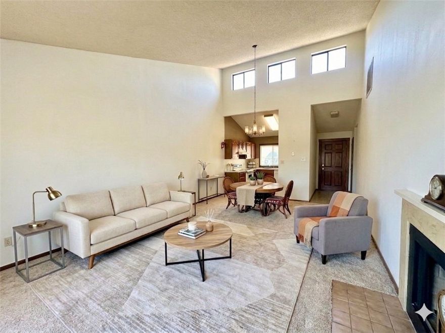 Discover the potential on the Island! Condo that prioritizes volume and value. At 953 sq. ft., this space feels remarkably expansive thanks to dramatic soaring ceilings and large windows that flood the interior with natural light. While the home maintains its original finishes, it is in great shape (all new carpet)-offering a solid foundation for anyone looking to build instant equity through cosmetic updates MCM works great here.  This isn't a cramped "unit"; it’s an airy, sun-drenched retreat nestled in the heart of Holiday Island. Move in and enjoy the quiet, wooded surroundings today, then modernize at your own pace. If you are looking for a vacation home or investment without the high price tag, this is the blank canvas you’ve been waiting for. Minutes from the swim area, marina and all that Holiday Island has to offer. *VIRTUALLY STAGED *agents see internal notes