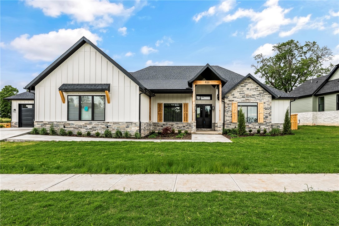 This stunning luxury home in the sought-after Big Sky Neighborhood offers an elegant 1 story open floor plan with high-end finishes throughout. The spacious living room features a sleek tile linear fireplace, built-ins, wood beams, and an upgraded accordion door leading to a covered patio. A chef’s ultimate dream, the kitchen boasts a large accent island, custom ceiling-height cabinets, a standalone fridge and freezer, double ovens, and a high-end gas range with a pot filler. The primary suite is a serene retreat with custom beams, a spa-like ensuite with a soaking tub, a walk-in rain shower, and a DREAM closet with direct laundry access. A stylish study, rich wood flooring, and a private backyard with fence complete this exceptional one-story home. $3,000 preferred Lender credit to Buyer for closing cost etc.