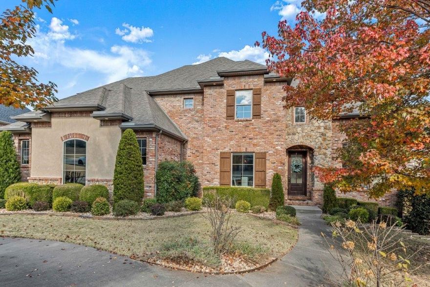 Stunning Renovated Home! 9th Hole Golf Front & Lake View! Located in sought after Shadow Valley Community w/high end amenities. Beautifully landscaped throughout. Off entry is Den w/ fireplace & built-ins, leading into office space w/custom desk built-ins. Large formal dining. Massive kitchen boasts quartz counters, gas range, wine fridge, built-in double oven & pantry! Breakfast nook off kitchen has lake views & open out to the large covered deck overlooking golf course & lake, unbeatable view! Living room continues the views and features custom built in entertainment center and gas fireplace. Master suite is a relaxing retreat with fully renovated master bath featuring a champagne soaker tub & large walk-in shower. WIC leads into laundry. Upstairs there are 3 guest bedrooms, each w/own ensuite. A bonus room w/half bath. Abundant storage w/upstairs storage room & walkout basement.