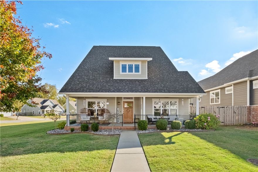 Welcome home to a light-filled, easy-to-love 3BR/2.5BA with an inviting open kitchenāliving layout made for everyday life and effortless entertaining. The kitchen shines with a walk-in pantry and gas range, while a main-level study with built-in desk creates a dedicated spot for remote work or homeschooling. Enjoy true indoorāoutdoor living: sip slow-morning coffee on the welcoming front porch, then gather on the covered back patio for relaxed evenings. The spacious primary suite offers a thoughtfully designed bath with separate vanities and a private water closet. Set on a corner lot in an established neighborhood with quick access to I-49, youāre minutes from Northwest Medical Center, local restaurants, Pinnacle Hills, and about 10 minutes to Downtown Bentonville Square. And when itās time to get outside, the Greenway Bike Trail is close byāperfect for morning rides, sunset strolls, and weekend adventures.