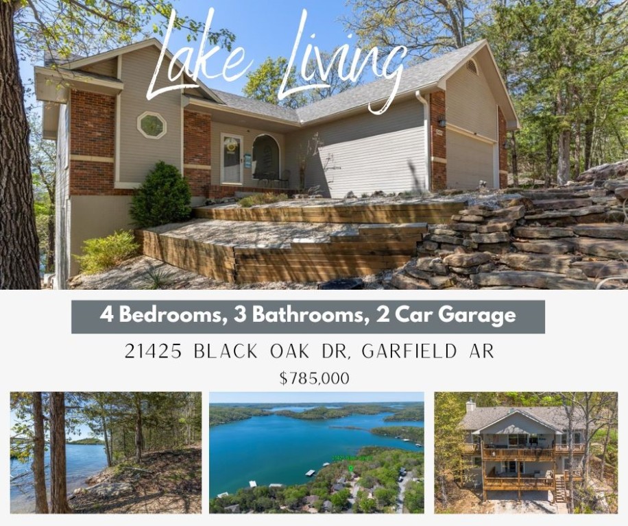 Stunning Lakefront Retreat. Fully Furnished & Nightly Rental Ready! This beautifully maintained 4-bedroom, 3-bathroom home offers everything you need for peaceful lakeside living or a proven income-producing rental. Perfectly positioned with expansive lake views and an easy, gentle walk to the water, youāll fall in love with this homeās serene setting. Step inside to cathedral ceilings, a cozy stone fireplace, and an inviting split floor plan designed for both privacy and gathering. The open kitchen features granite countertops, a wet bar, and a programmable thermostat for modern comfort. Enjoy your morning coffee or sunset dinners from not 1, but 2 spacious decks overlooking the tranquil waters. The lower level offers a generous family room, additional bedrooms, a second wet bar with fridge, and walk-out access to the hot tub. An attached two-car garage provides plenty of storage for lake toys and gear. Community amenities include a sparkling pool, and with the home being sold fully furnished, itās truly turnkey!